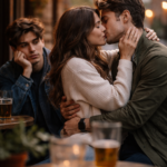 A moment of romantic love